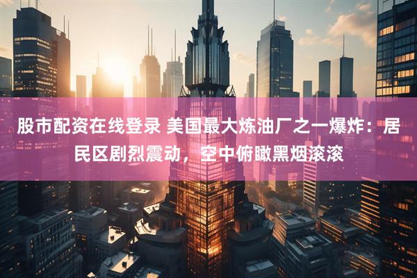 股市配资在线登录 美国最大炼油厂之一爆炸：居民区剧烈震动，空中俯瞰黑烟滚滚
